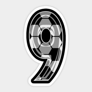 Soccer Number 9 Soccer Jersey #9 Soccer Mom Player Fan Sticker